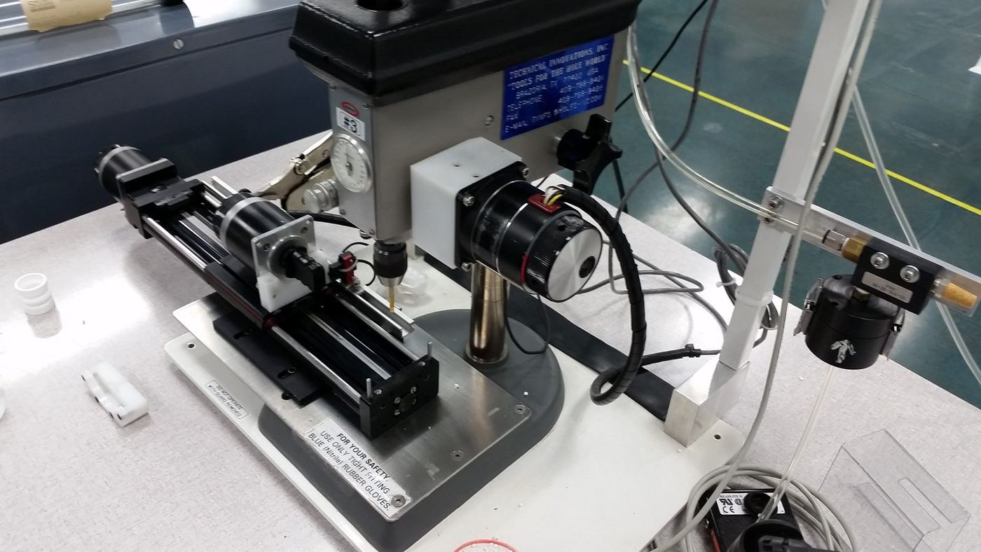 Silicone sleeve drill station
