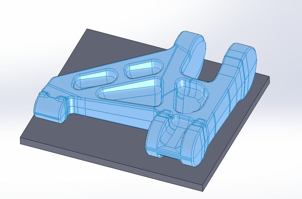 Landing-gear fixture render