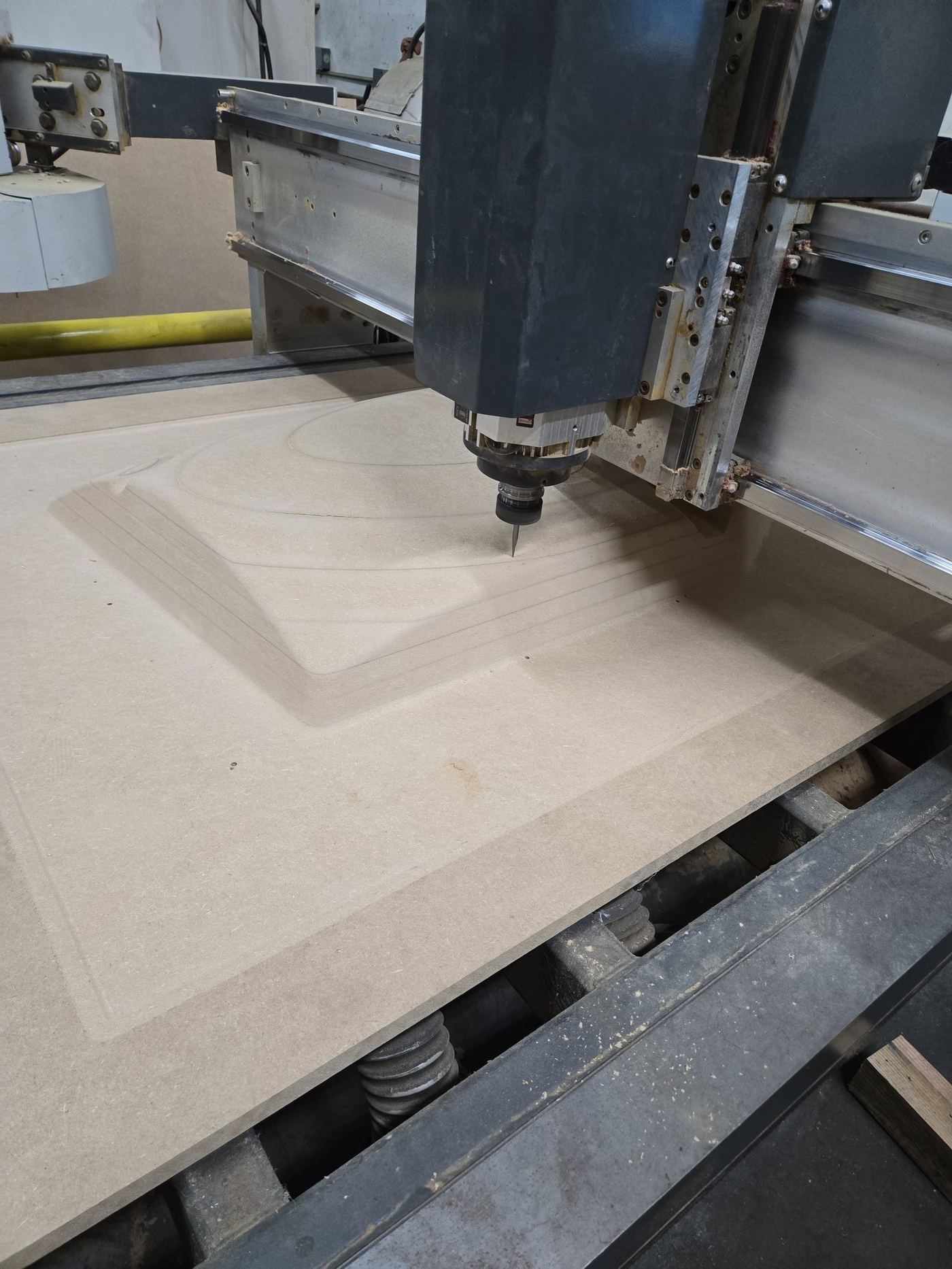 Shaping an MDF plug