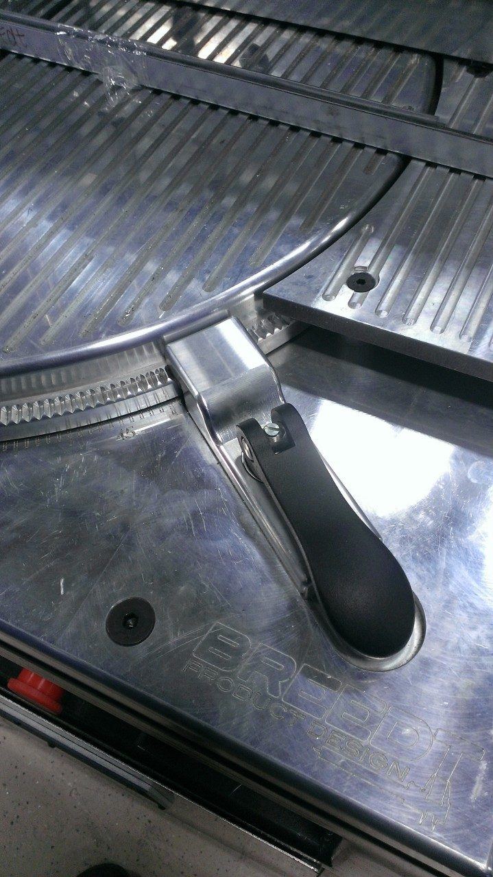 Aluminum up-feed saw