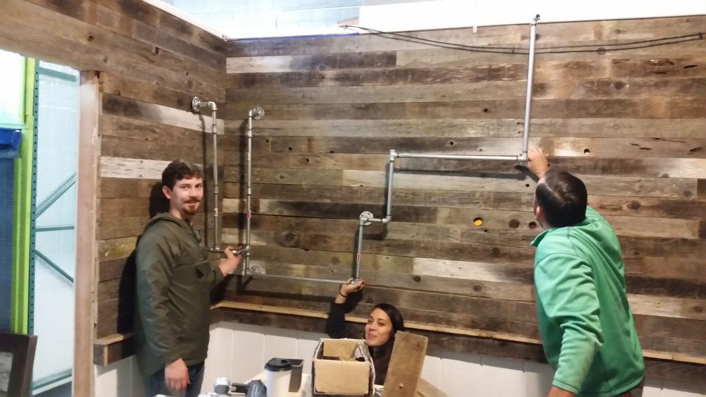 Tasting room buildout