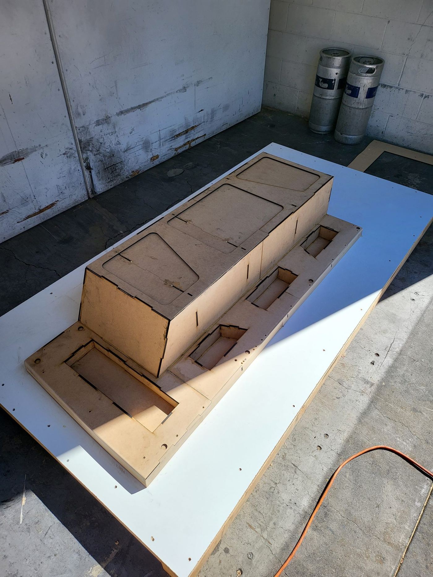 Composite side work for a van builder