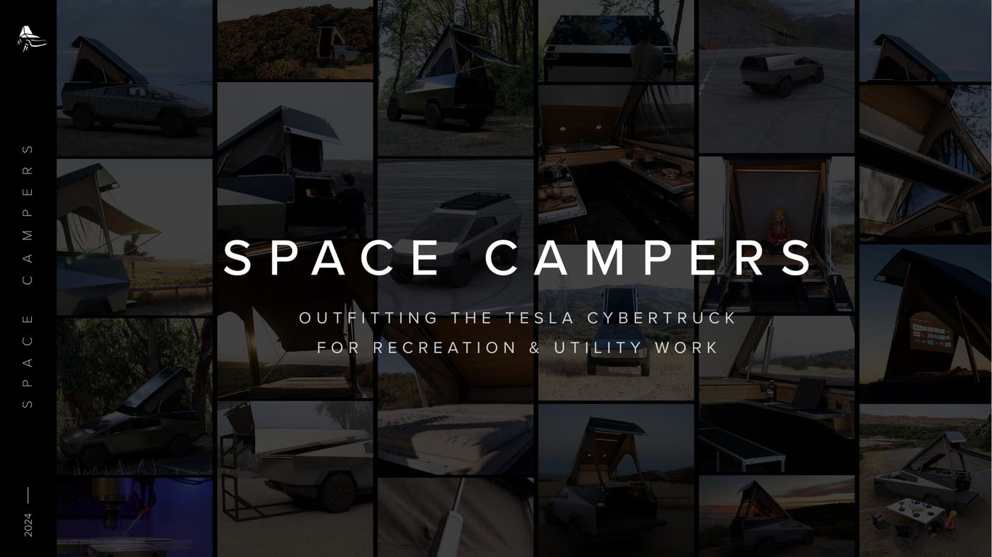 Space Campers investor pitch deck cover collage