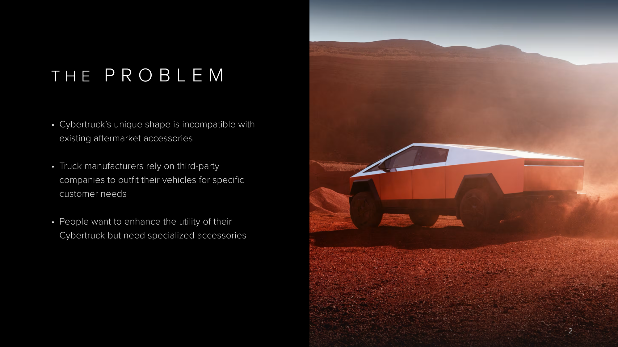 Space Campers investor pitch deck slide