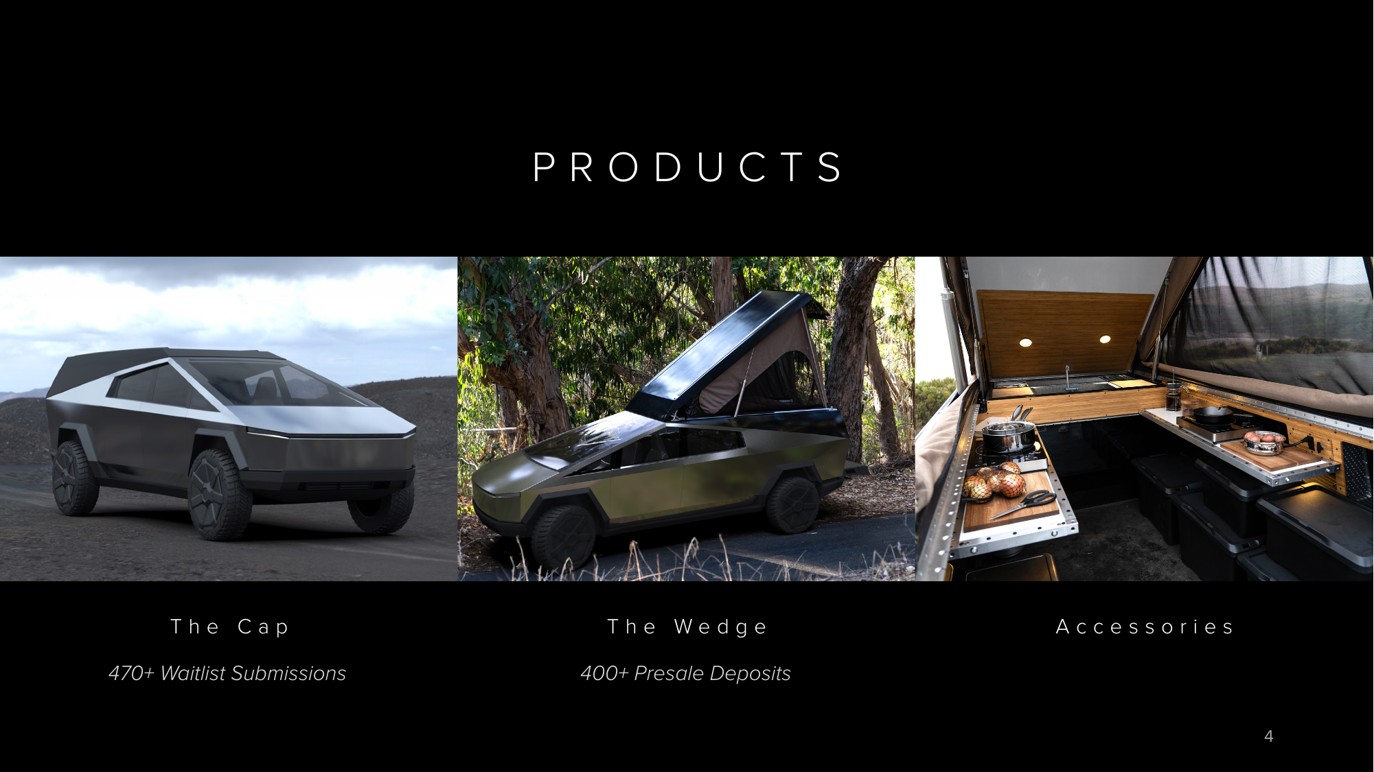 Space Campers investor pitch deck slide